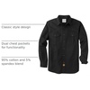 image:imageDubinik Canvas Long Sleeve Shirts for Men Button Up Work ShirtBlack