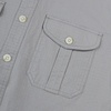 image:imageDubinik Canvas Long Sleeve Shirts for Men Button Up Work ShirtLight Gray