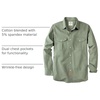 image:imageDubinik Canvas Long Sleeve Shirts for Men Button Up Work ShirtLight Green
