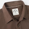 image:imageDubinik Mens Long Sleeve Cotton Button Down Work Shirt 2 Pocket RegularBrown