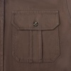 image:imageDubinik Mens Long Sleeve Cotton Button Down Work Shirt 2 Pocket RegularBrown
