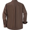 image:imageDubinik Mens Long Sleeve Cotton Button Down Work Shirt 2 Pocket RegularBrown