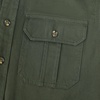 image:imageDubinik Mens Long Sleeve Cotton Button Down Work Shirt 2 Pocket RegularMilitary Green