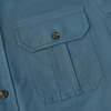 image:imageDubinik Mens Long Sleeve Cotton Button Down Work Shirt 2 Pocket RegularSlate Blue