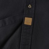 image:imageDubinik Mens Short Sleeve Button Down Shirts 2 Pocket Casual Vintage Cotton Button up Comfortable Western Heavyweight WorkBlack