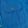 image:imageDubinik Mens Short Sleeve Button Down Shirts 2 Pocket Casual Vintage Cotton Button up Comfortable Western Heavyweight WorkBlue