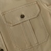 image:imageDubinik Mens Short Sleeve Button Down Shirts 2 Pocket Casual Vintage Cotton Button up Comfortable Western Heavyweight WorkKhaki