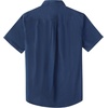 image:imageDubinik Mens Short Sleeve Button Down Shirts 2 Pocket Casual Vintage Cotton Button up Comfortable Western Heavyweight WorkNavy Blue