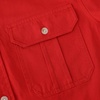 image:imageDubinik Mens Short Sleeve Button Down Shirts 2 Pocket Casual Vintage Cotton Button up Comfortable Western Heavyweight WorkRed
