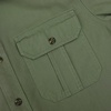 image:imageDubinik Mens Short Sleeve Button Down Shirts 2 Pocket Casual Vintage Cotton Button up Comfortable Western Heavyweight WorkSage Green