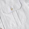 image:imageDubinik Mens Short Sleeve Button Down Shirts 2 Pocket Casual Vintage Cotton Button up Comfortable Western Heavyweight WorkWhite