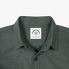 image:imageDubinik Mens Short Sleeve Button Down Shirts 2 Pocket Work Casual Vintage Cotton with StretchArmy Green