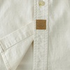 image:imageDubinik Mens Short Sleeve Button Down Shirts 2 Pocket Work Casual Vintage Cotton with StretchBeige