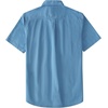 image:imageDubinik Mens Short Sleeve Button Down Shirts 2 Pocket Work Casual Vintage Cotton with StretchBlue