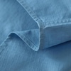 image:imageDubinik Mens Short Sleeve Button Down Shirts 2 Pocket Work Casual Vintage Cotton with StretchBlue