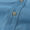 image:imageDubinik Mens Short Sleeve Button Down Shirts 2 Pocket Work Casual Vintage Cotton with StretchBlue