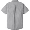 image:imageDubinik Mens Short Sleeve Button Down Shirts 2 Pocket Work Casual Vintage Cotton with StretchDark Gray