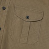 image:imageDubinik Mens Short Sleeve Button Down Shirts 2 Pocket Work Casual Vintage Cotton with StretchDark Khaki