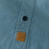 image:imageDubinik Mens Short Sleeve Button Down Shirts 2 Pocket Work Casual Vintage Cotton with StretchSlate Blue