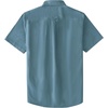 image:imageDubinik Mens Short Sleeve Button Down Shirts 2 Pocket Work Casual Vintage Cotton with StretchSlate Blue