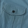 image:imageDubinik Mens Short Sleeve Button Down Shirts 2 Pocket Work Casual Vintage Cotton with StretchSlate Blue