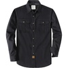 image:imageDubinik Mens Long Sleeve Cotton Button Down Work Shirt 2 Pocket RegularBlack