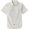 image:imageDubinik Mens Short Sleeve Button Down Shirts 2 Pocket Casual Vintage Cotton Button up Comfortable Western Heavyweight WorkBeige