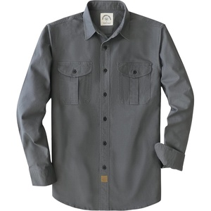 image:imageDubinik Canvas Long Sleeve Shirts for Men Button Up Work ShirtDark Gray